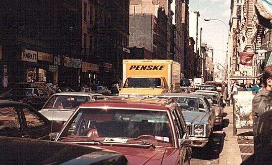 Der Verkehr in New York ist immer dicht