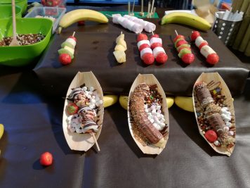 schokobanane in der food hall in london