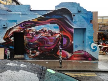 streetart an einer hauswand in london